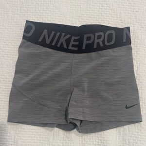 Nike Women's Black and Gray Athletic Shorts
